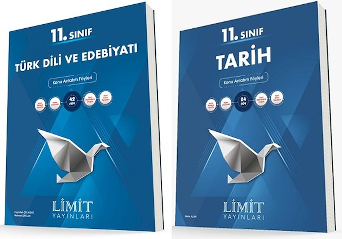 Limit 11. Sınıf Edebiyat + Tarih Konu Föyleri Seti 2 Kitap 2023