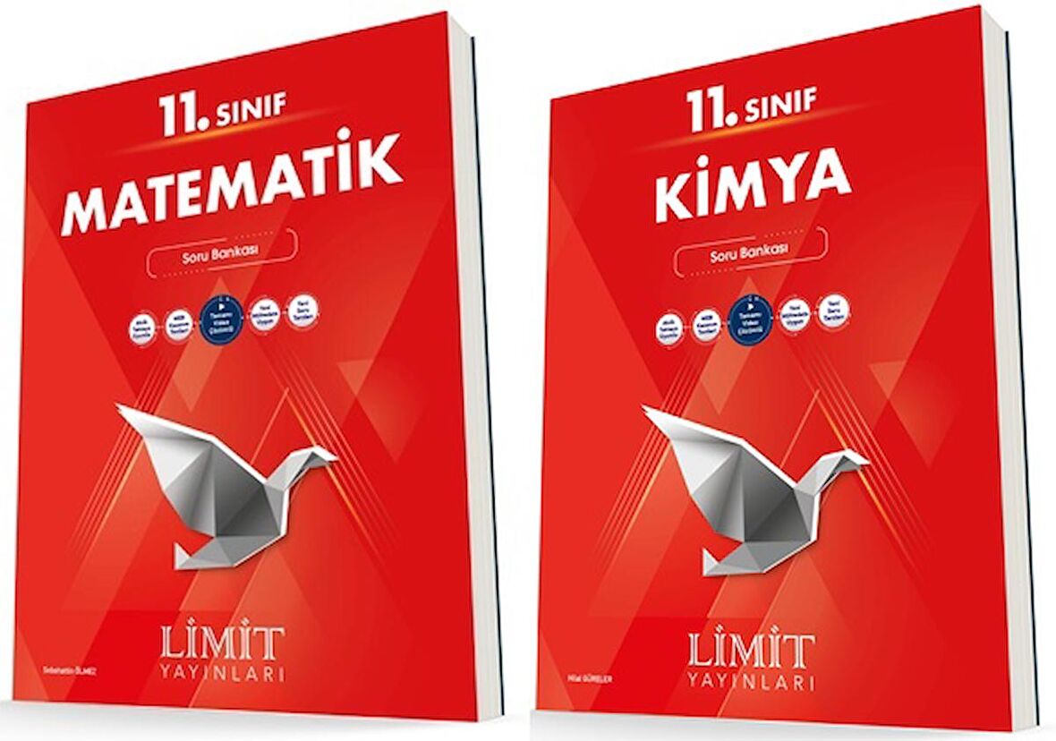 Limit 11. Sınıf Matematik + Kimya Soru Bankası Seti 2 Kitap 2023