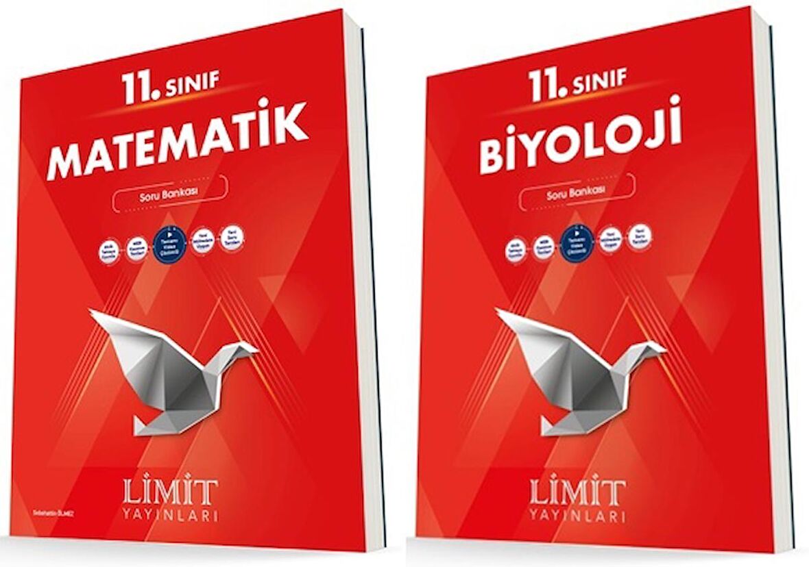Limit 11. Sınıf Matematik + Biyoloji Soru Bankası Seti 2 Kitap 2023