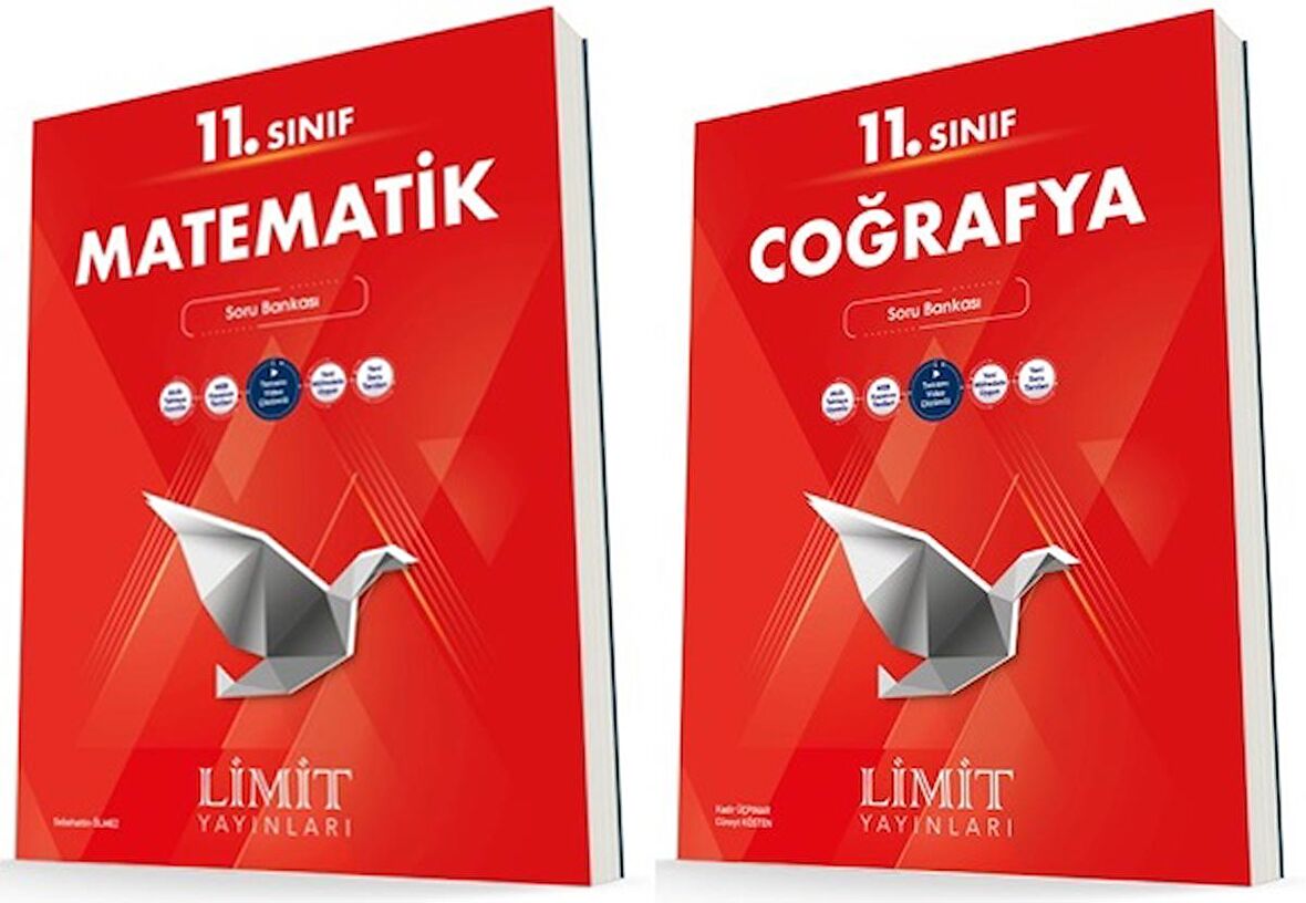 Limit 11. Sınıf Matematik + Coğrafya Soru Bankası Seti 2 Kitap 2023