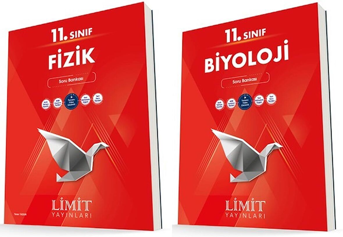 Limit 11. Sınıf Fizik + Biyoloji Soru Bankası Seti 2 Kitap 2023