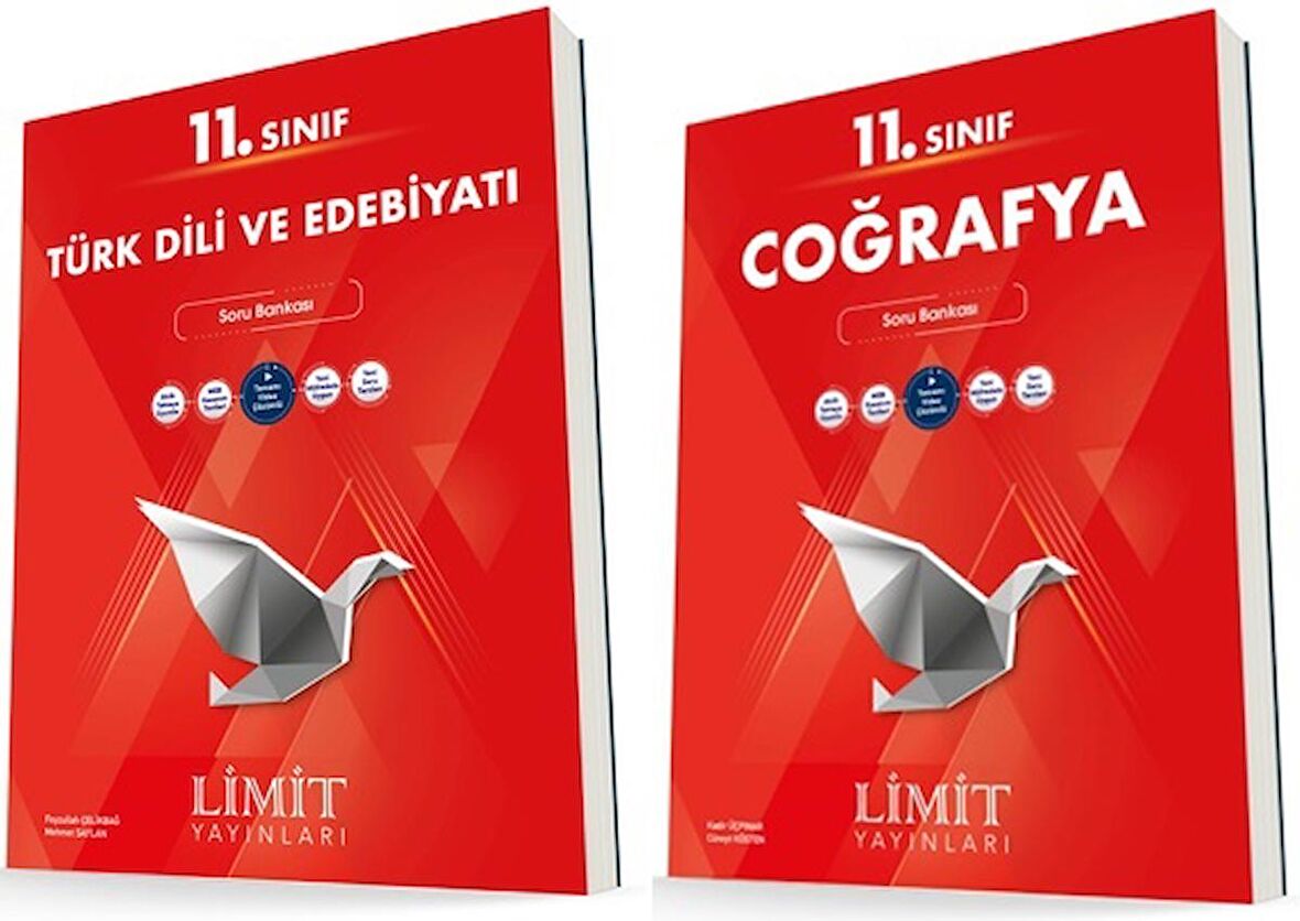 Limit 11. Sınıf Edebiyat + Coğrafya Soru Bankası Seti 2 Kitap 2023