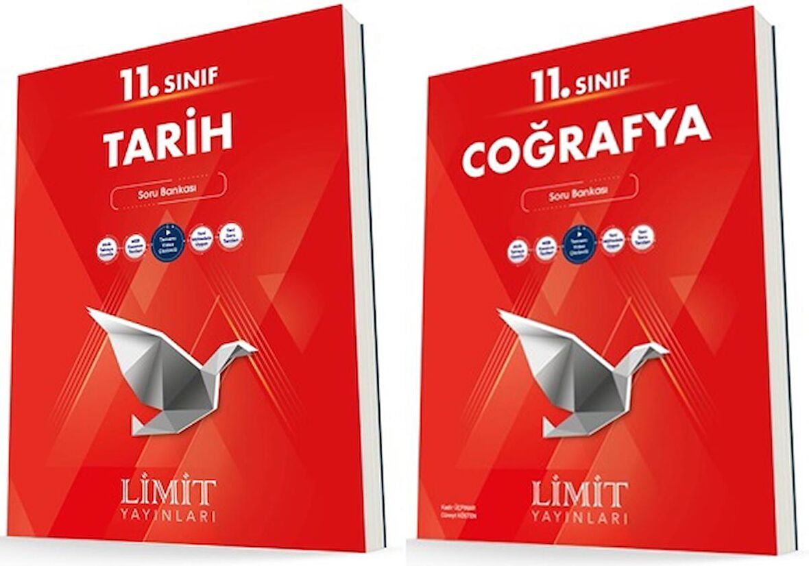 Limit 11. Sınıf Tarih + Coğrafya Soru Bankası Seti 2 Kitap 2023