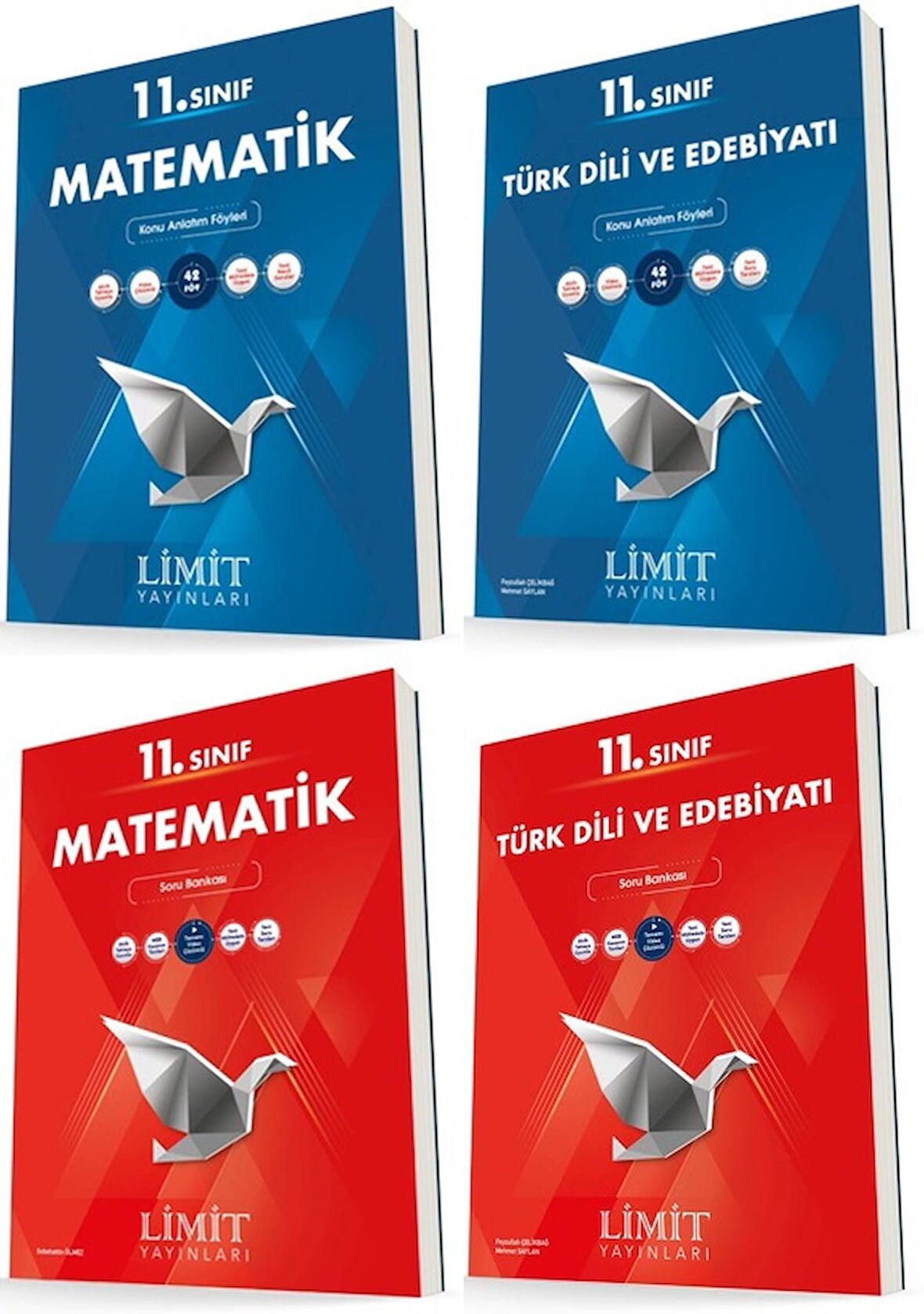 Limit 11. Sınıf Matematik + Edebiyat Konu + Soru Seti 4 Kitap 2023