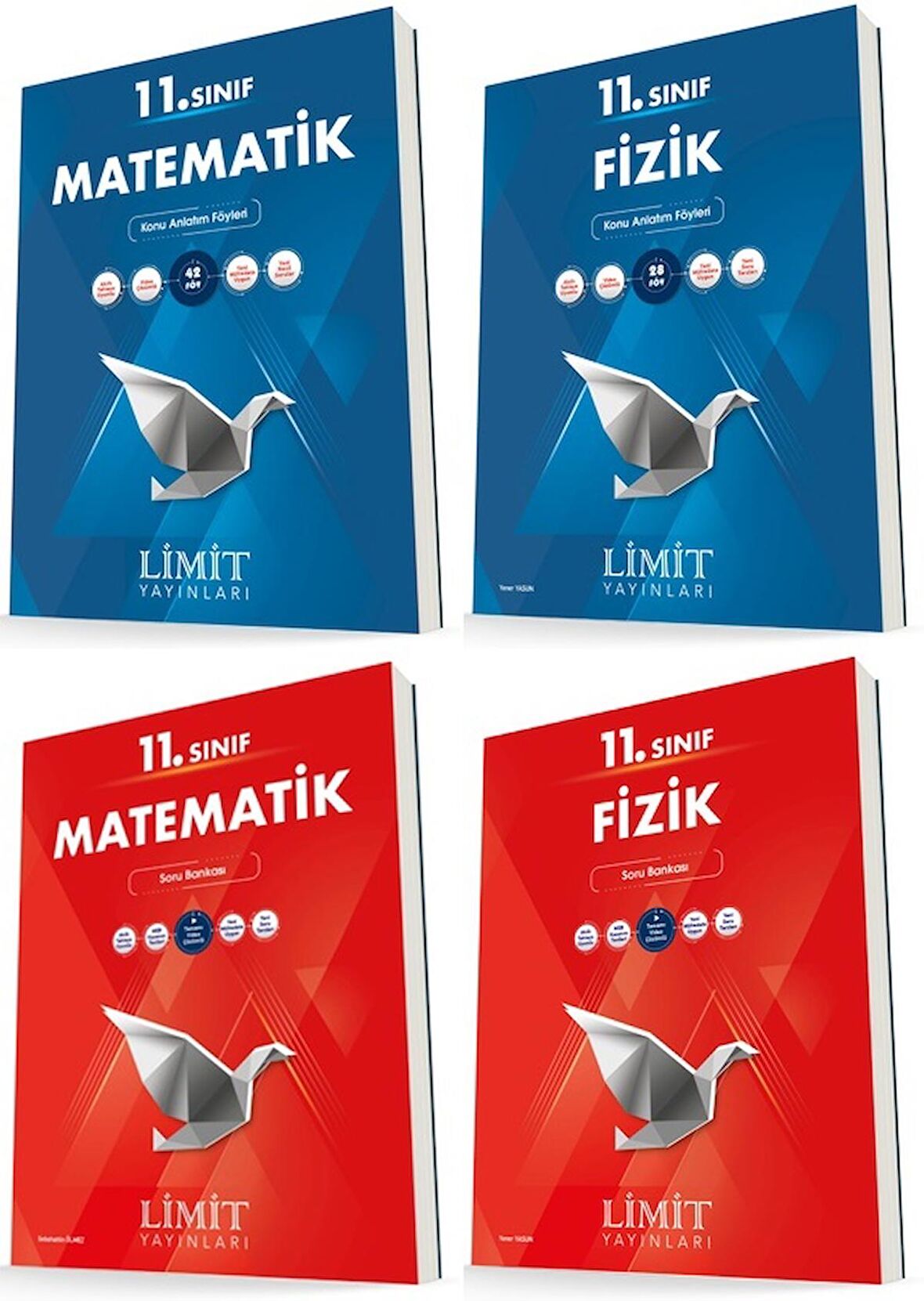 Limit 11. Sınıf Matematik + Fizik Konu + Soru Seti 4 Kitap 2023