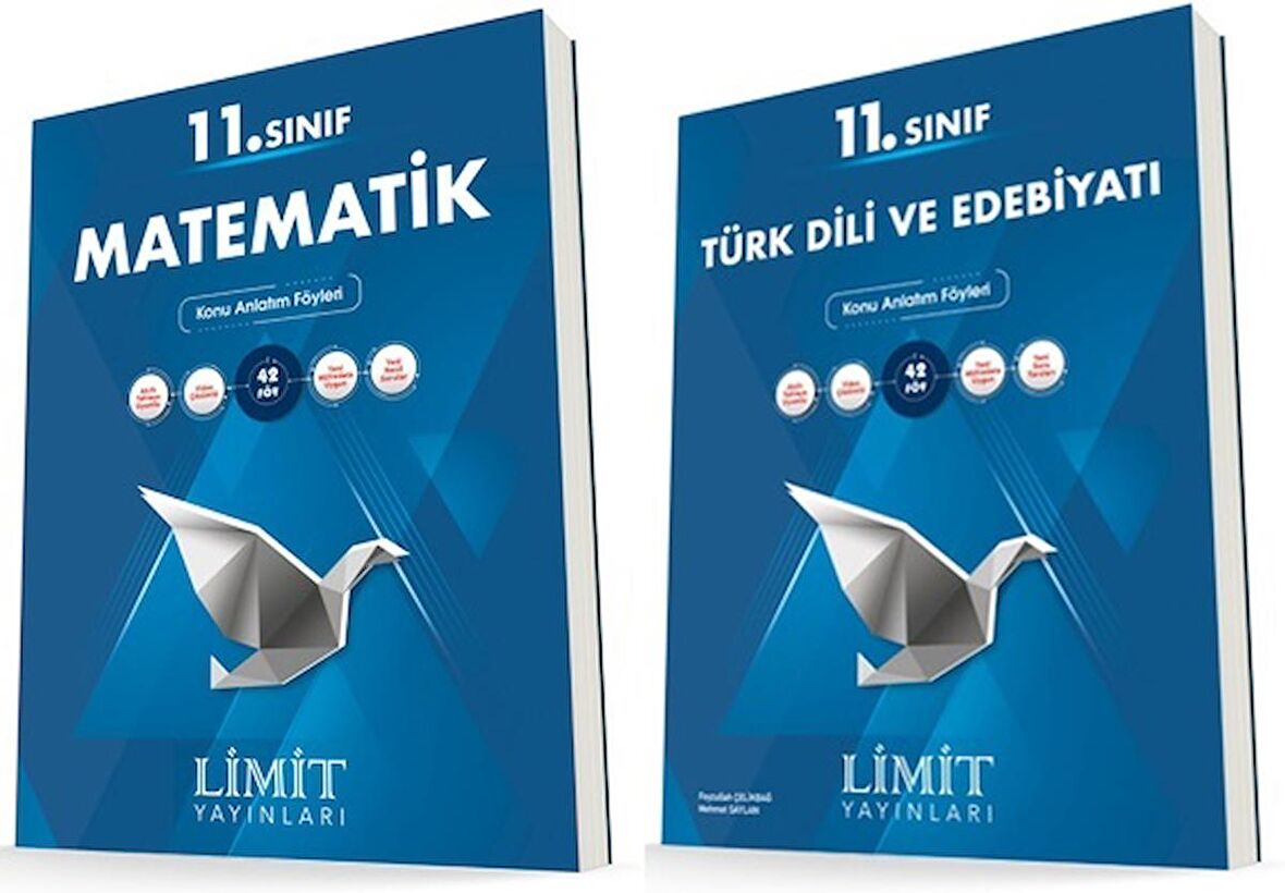 Limit 11. Sınıf Matematik + Edebiyat Konu Föyleri Seti 2 Kitap 2023