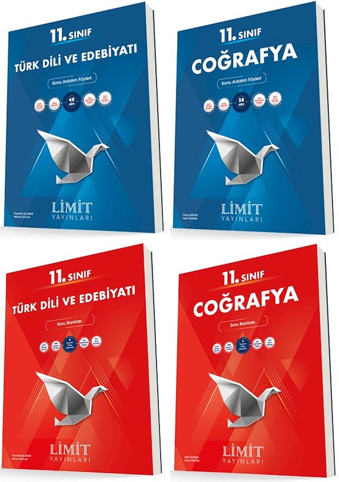 Limit 11. Sınıf Edebiyat + Coğrafya Konu + Soru Seti 4 Kitap 2023