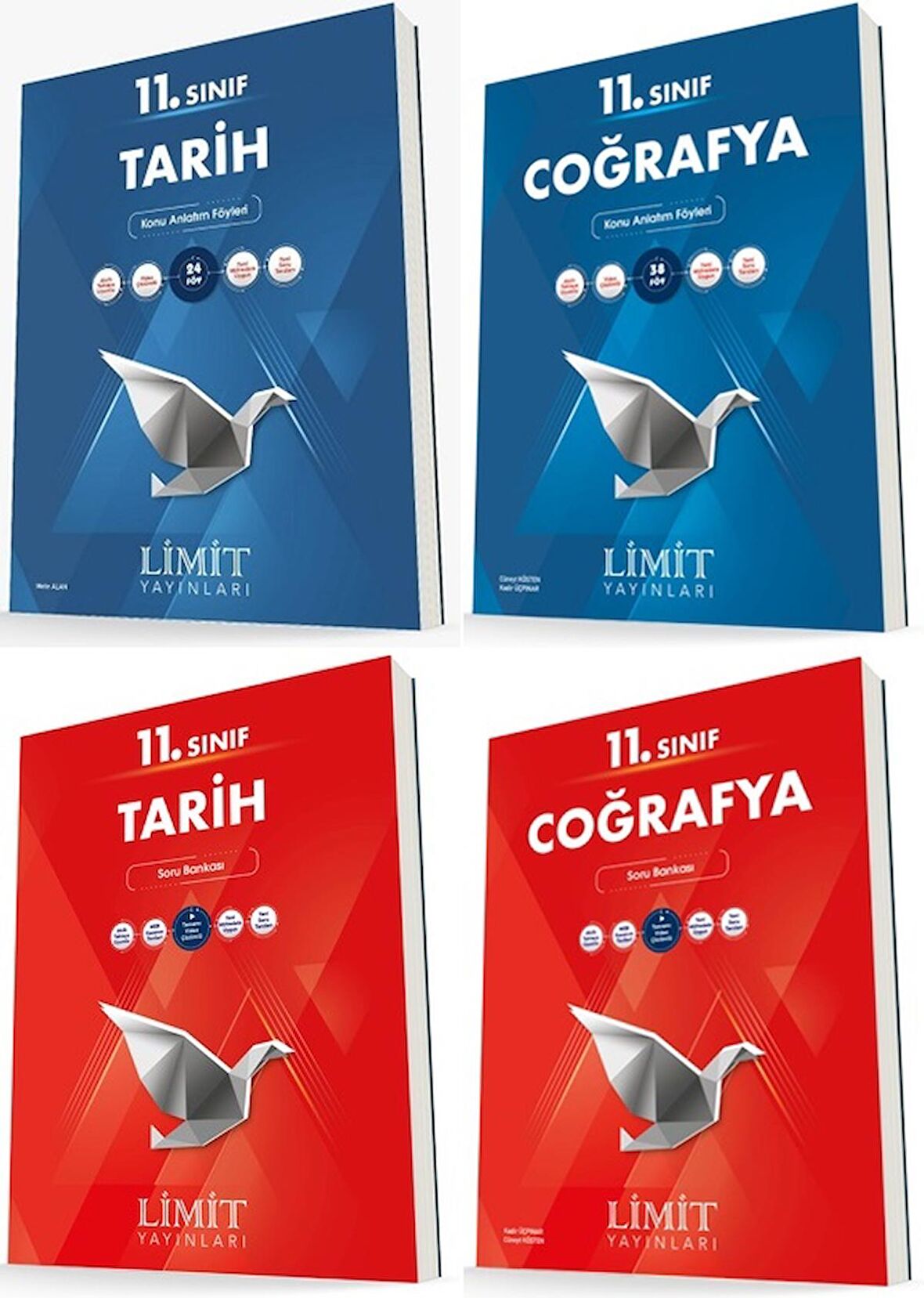 Limit 11. Sınıf Tarih + Coğrafya Konu + Soru Seti 4 Kitap 2023