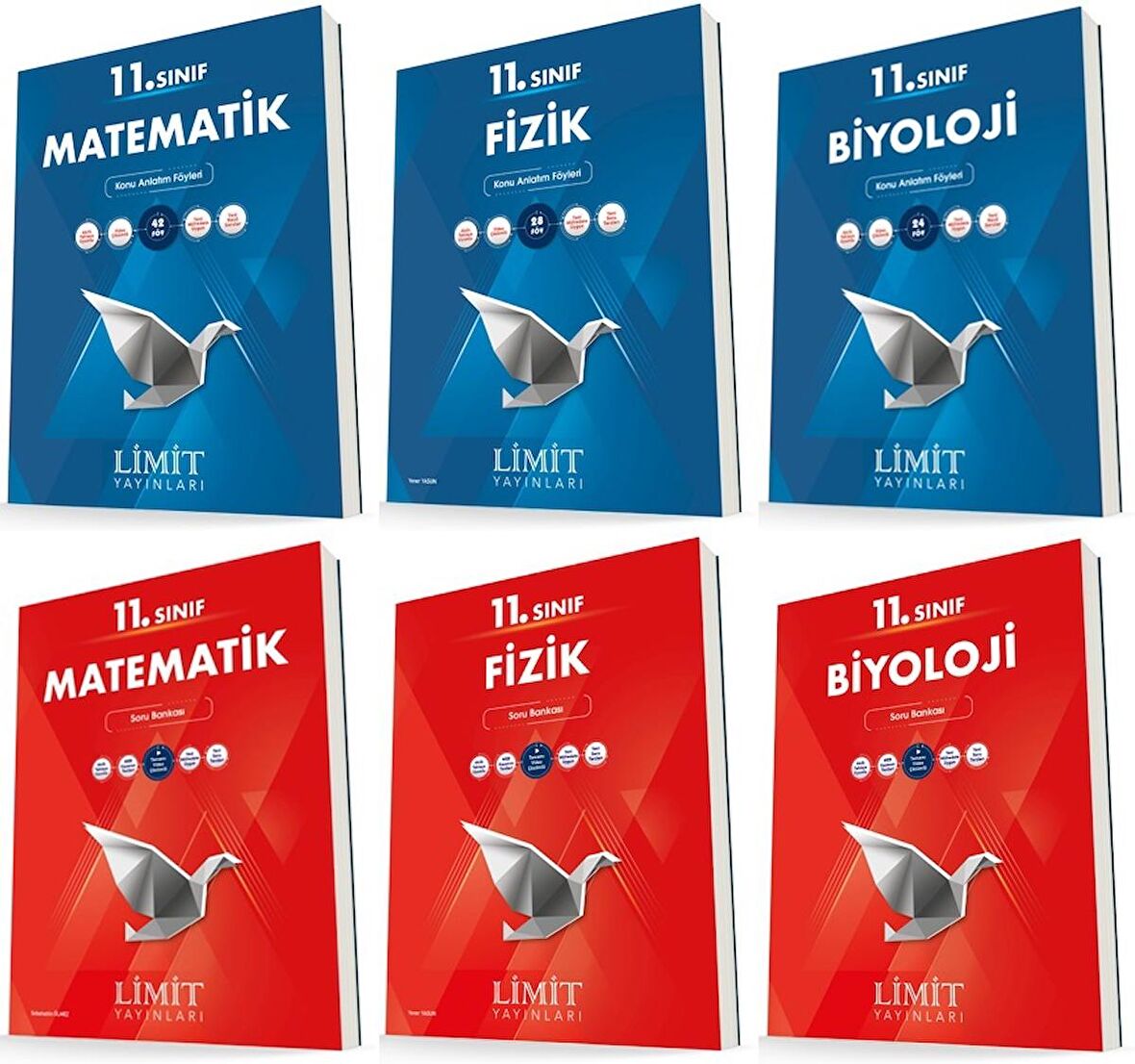 Limit 11. Sınıf Matematik + Fizik + Biyoloji Konu + Soru Seti 6 Kitap 2023