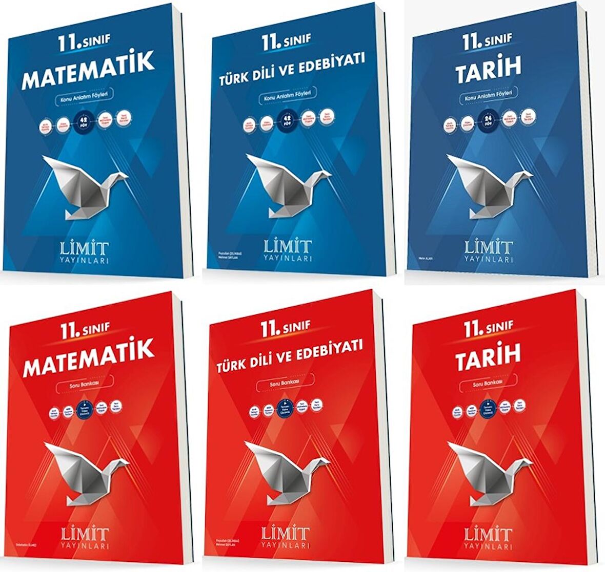 Limit 11. Sınıf Matematik + Edebiyat + Tarih Konu + Soru Seti 6 Kitap 2023