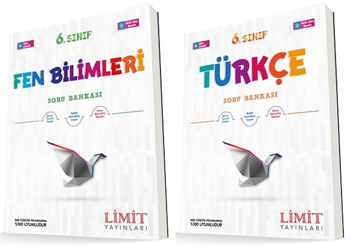 Limit 6. Sınıf Fen Bilimleri + Türkçe Soru Bankası Seti 2 Kitap 2023
