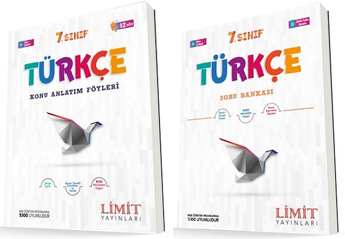 Limit 7. Sınıf Türkçe Konu Föyleri + Soru Seti 2 Kitap 2023