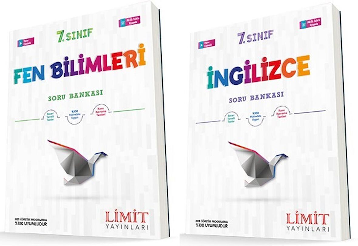 Limit 7. Sınıf Fen Bilimleri + İngilizce Soru Bankası Seti 2 Kitap 2023
