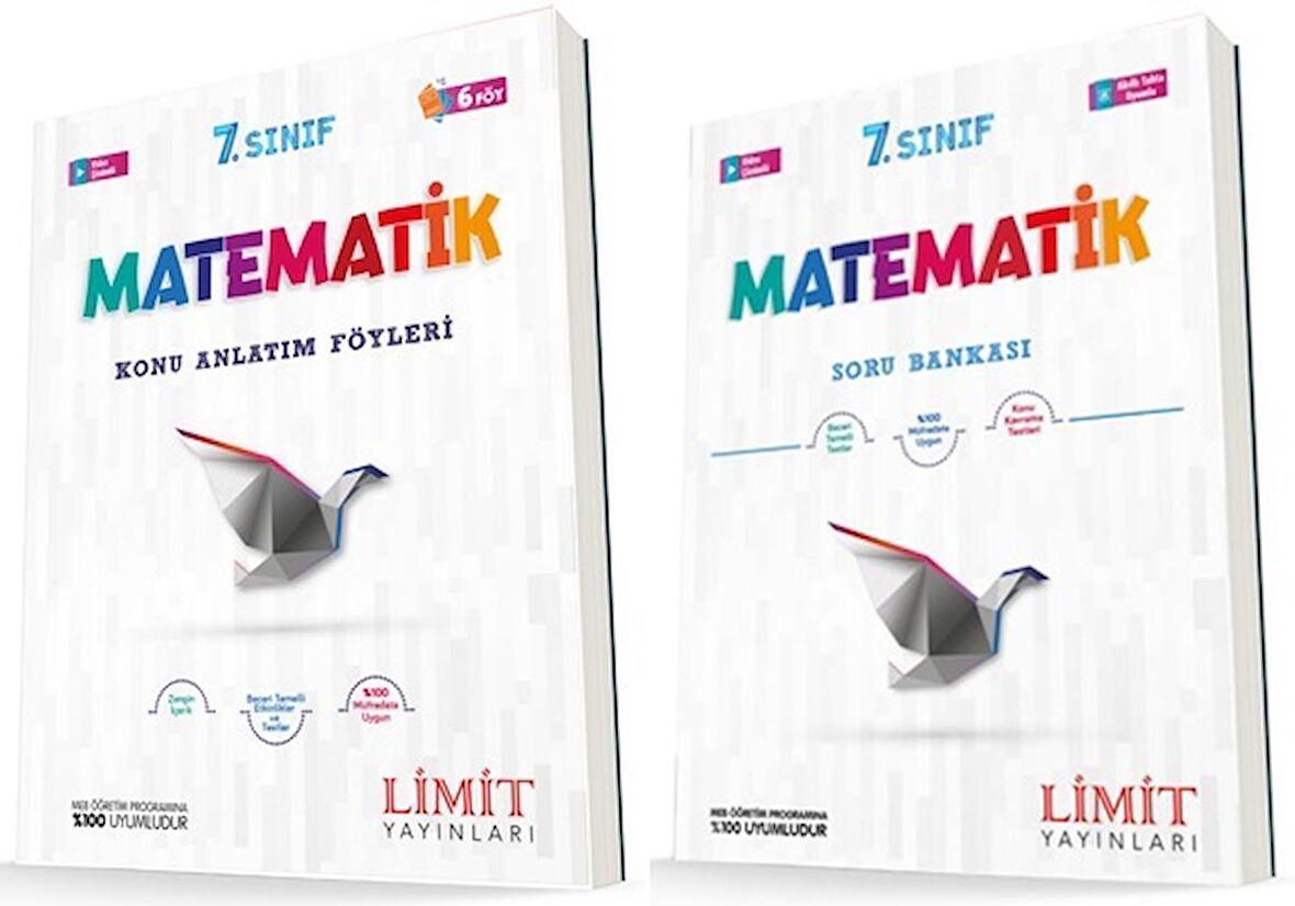 Limit 7. Sınıf Matematik Konu Föyleri + Soru Seti 2 Kitap 2023
