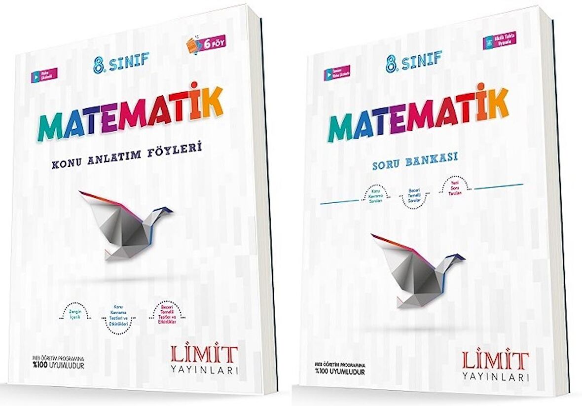 Limit 8. Sınıf Matematik Konu Föyleri + Soru Seti 2 Kitap 2023