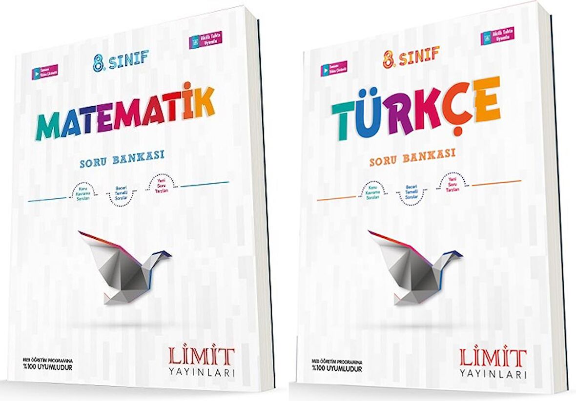 Limit 8. Sınıf Matematik + Türkçe Soru Seti 2 Kitap 2023