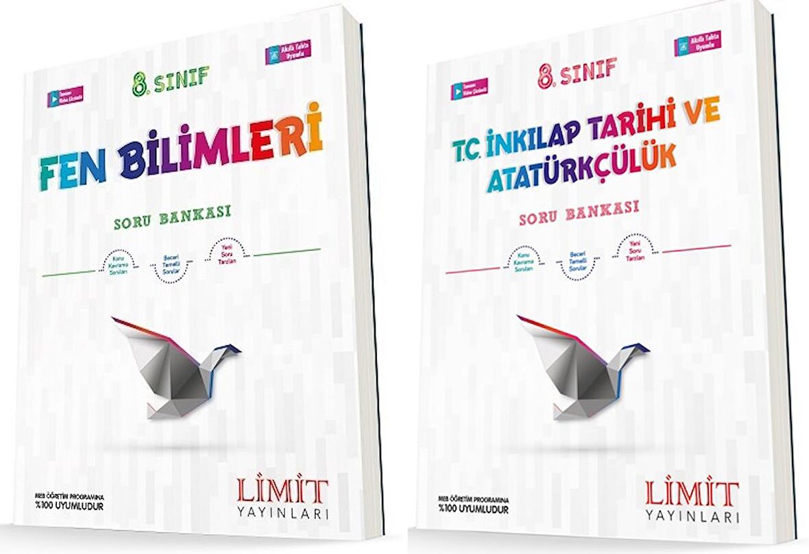 Limit 8. Sınıf Fen Bilimleri + İnkılap Soru Seti 2 Kitap 2023