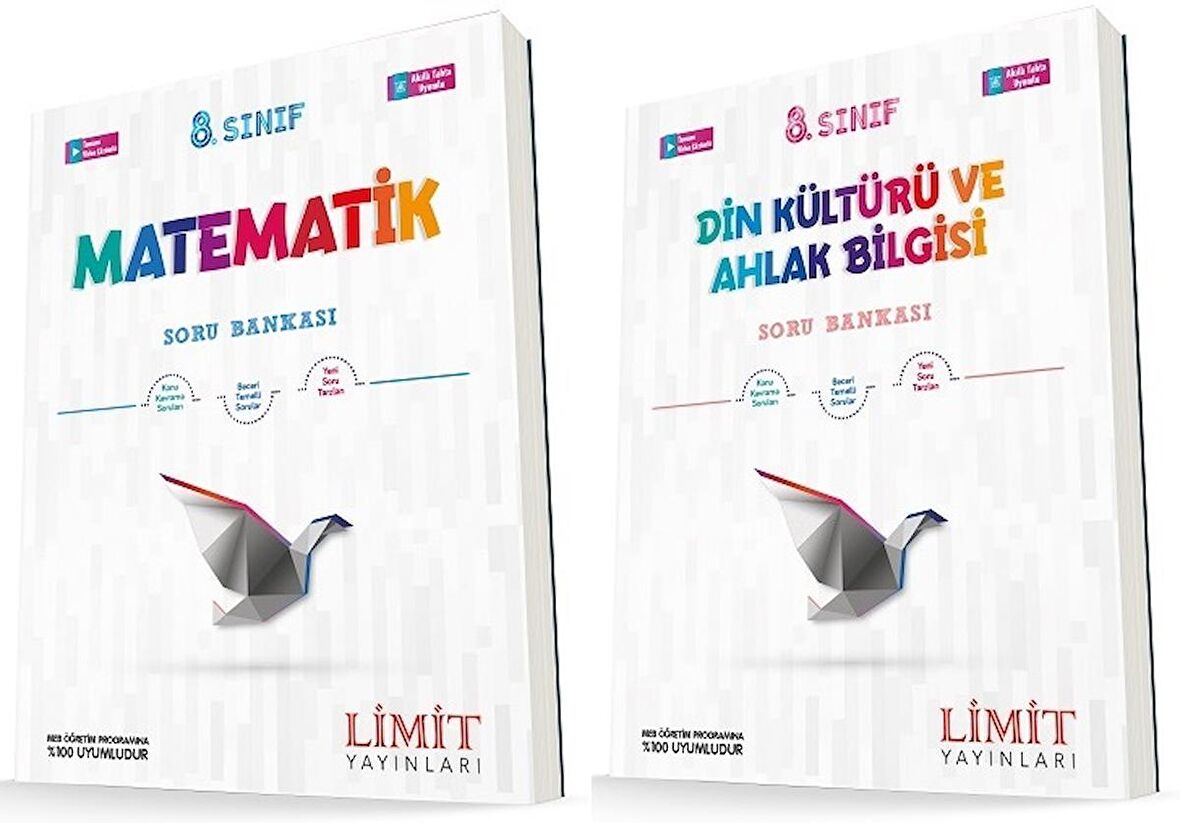 Limit 8. Sınıf Matematik + Din Soru Seti 2 Kitap 2023