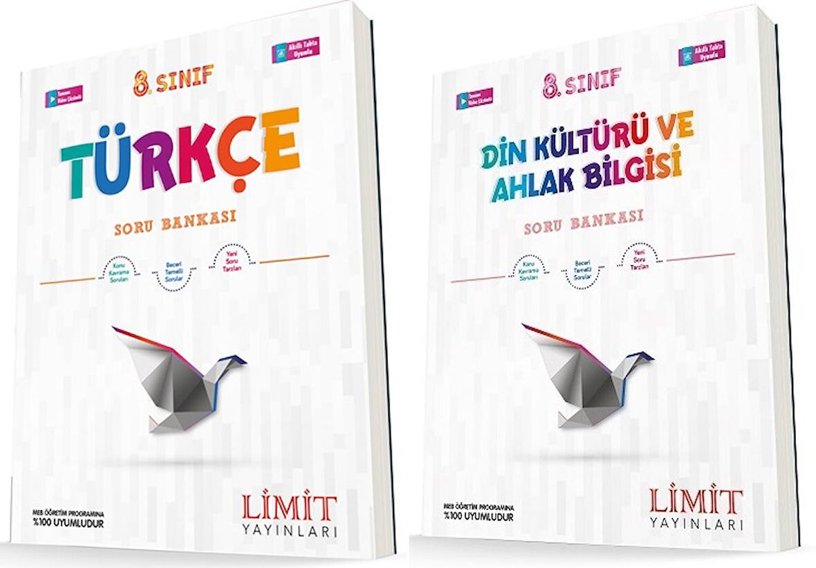 Limit 8. Sınıf Türkçe + Din Soru Seti 2 Kitap 2023