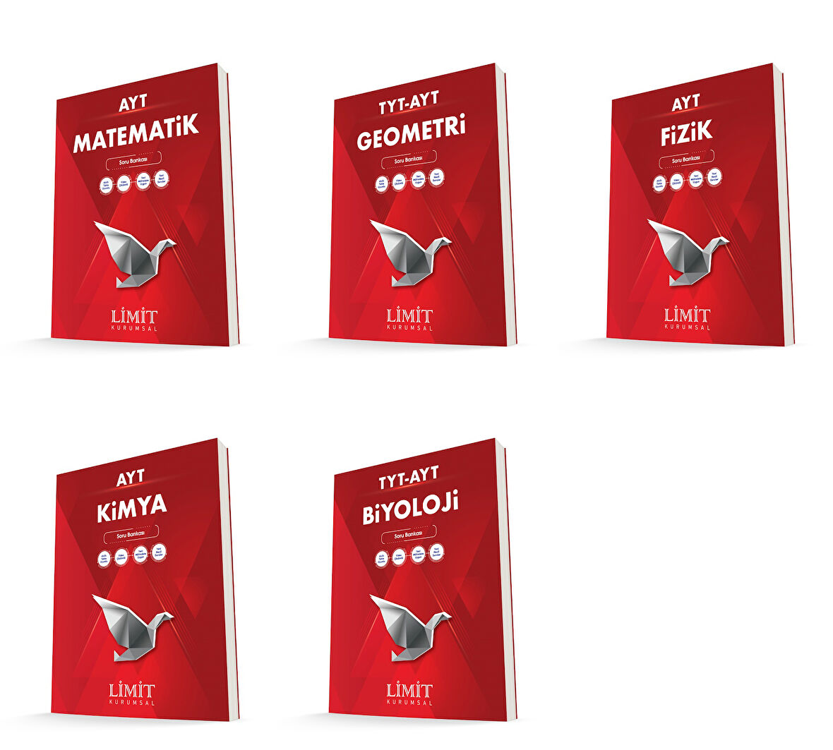 Limit Kurumsal Ayt Sayısal Soru Bankası Seti 5 Kitap