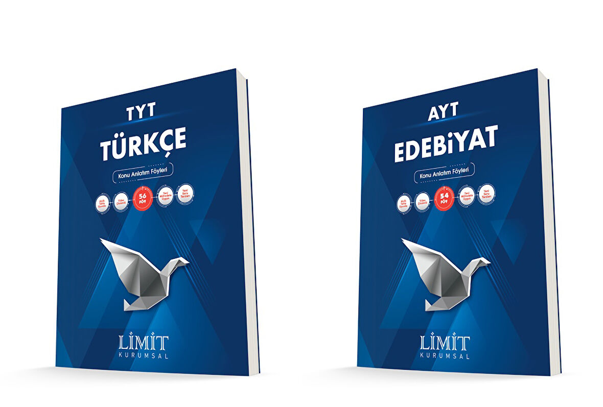 Limit Kurumsal Tyt Türkçe + Ayt Edebiyat Konu Anlatım Föyleri Seti 2 Kitap