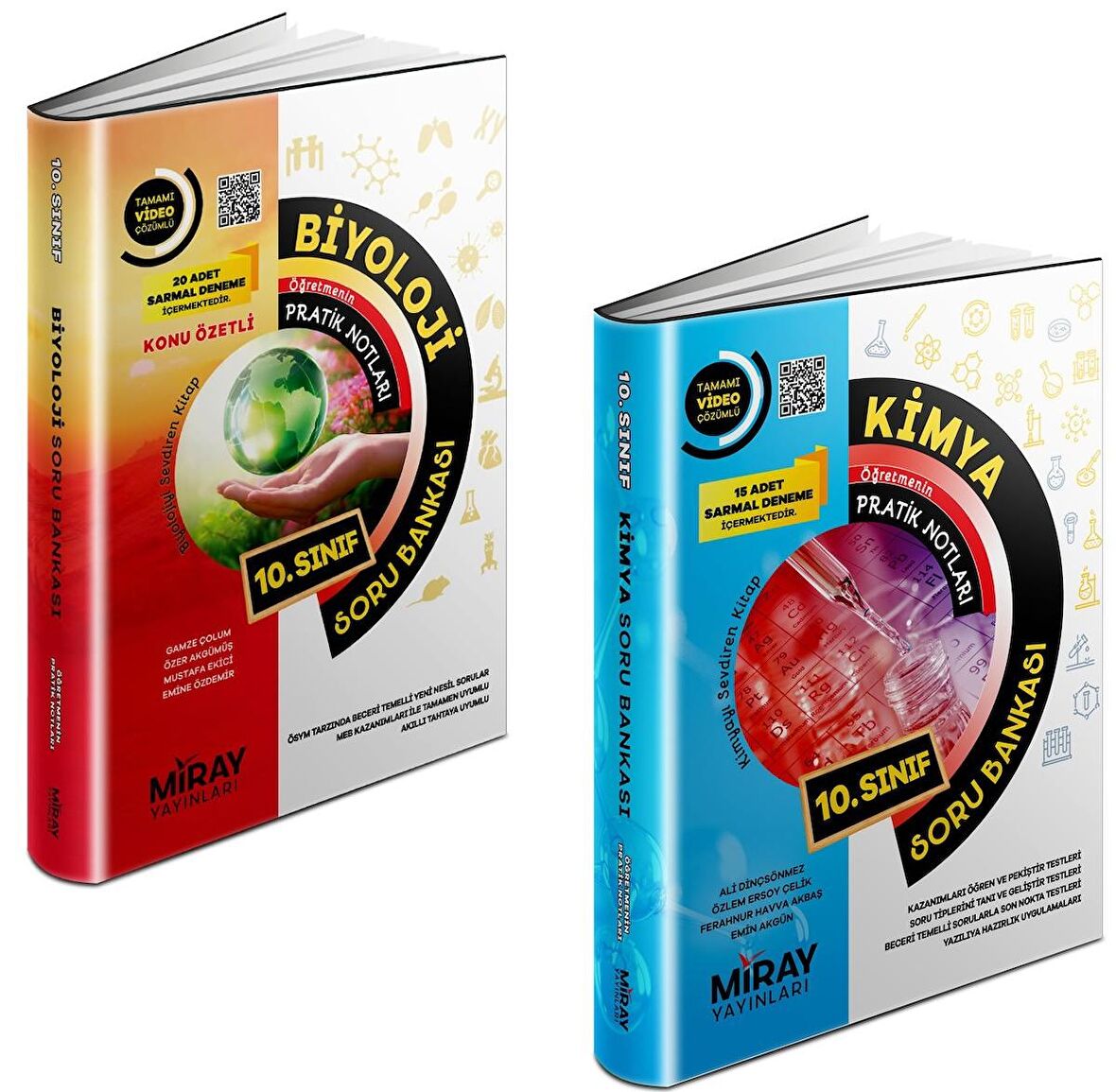 Miray 10. Sınıf Kimya + Biyoloji Soru Seti 2 Kitap 2023