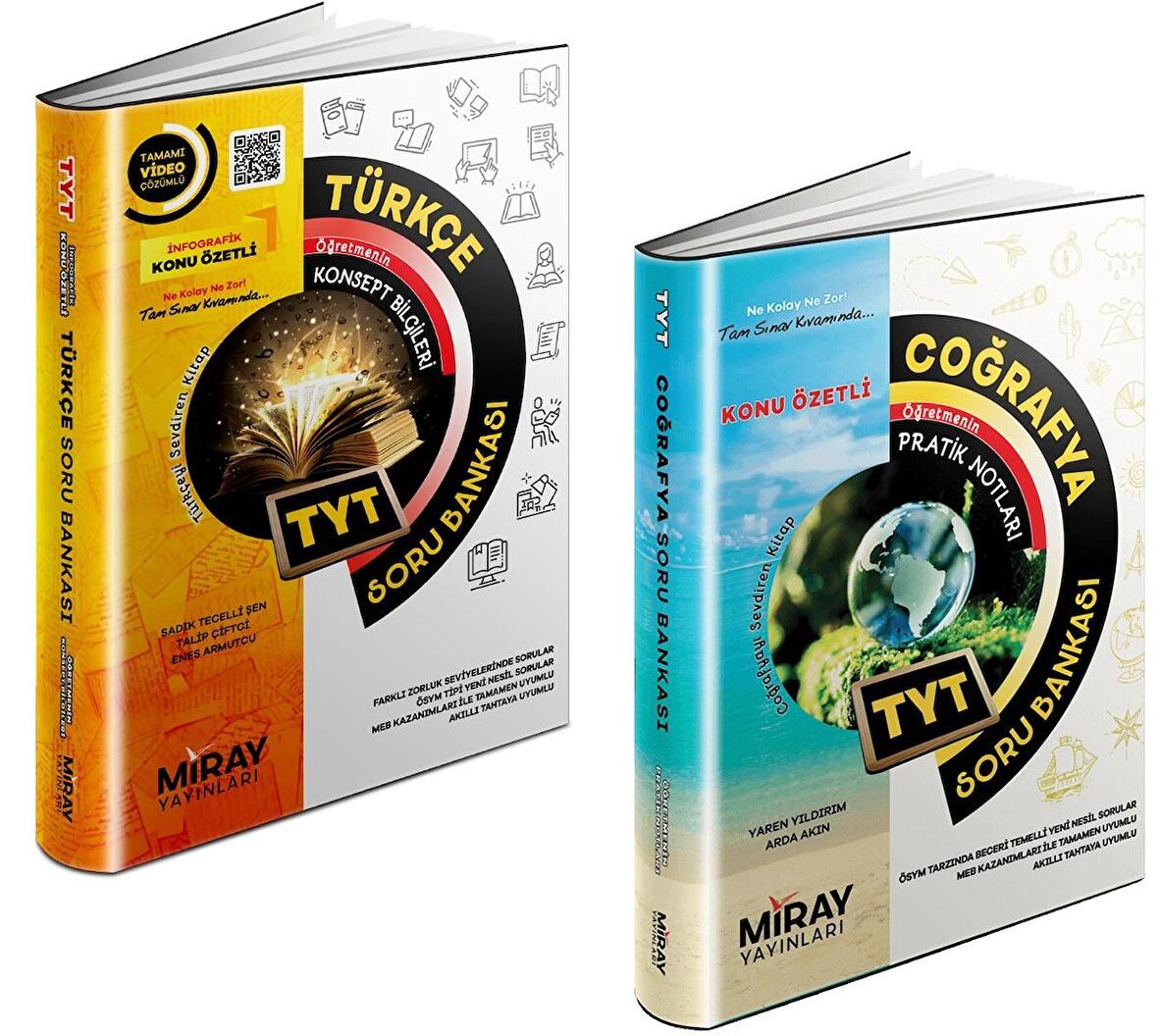 Miray Tyt Türkçe + Coğrafya Soru Bankası Seti 2 Kitap 2023