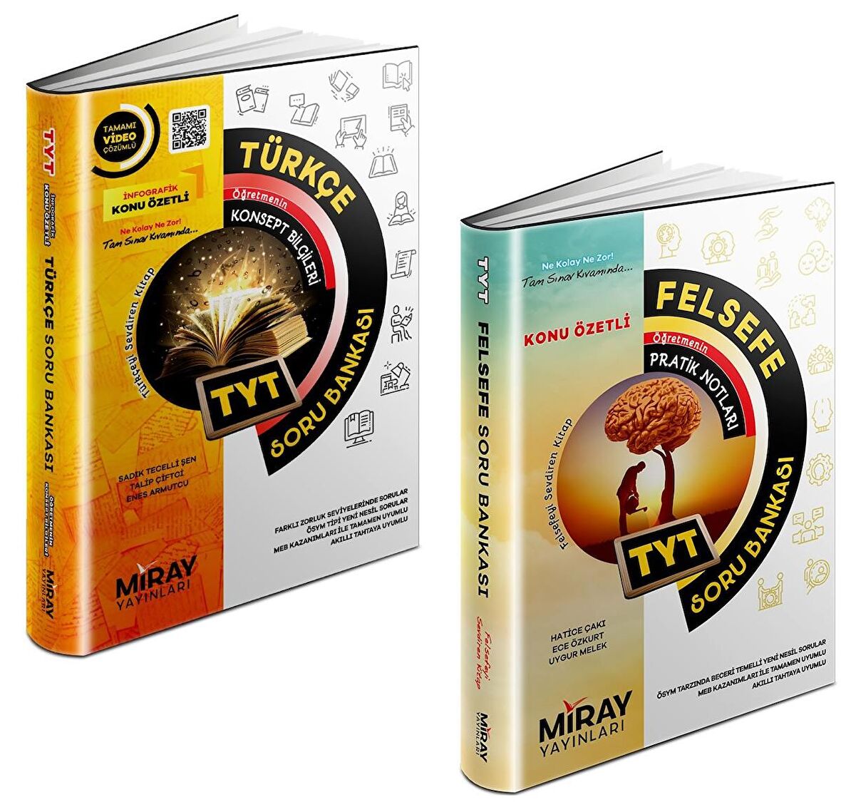 Miray Tyt Türkçe + Felsefe Soru Bankası Seti 2 Kitap 2023