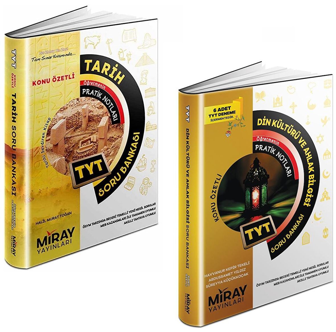 Miray Tyt Tarih + Din Kültürü Soru Bankası Seti 2 Kitap 2023