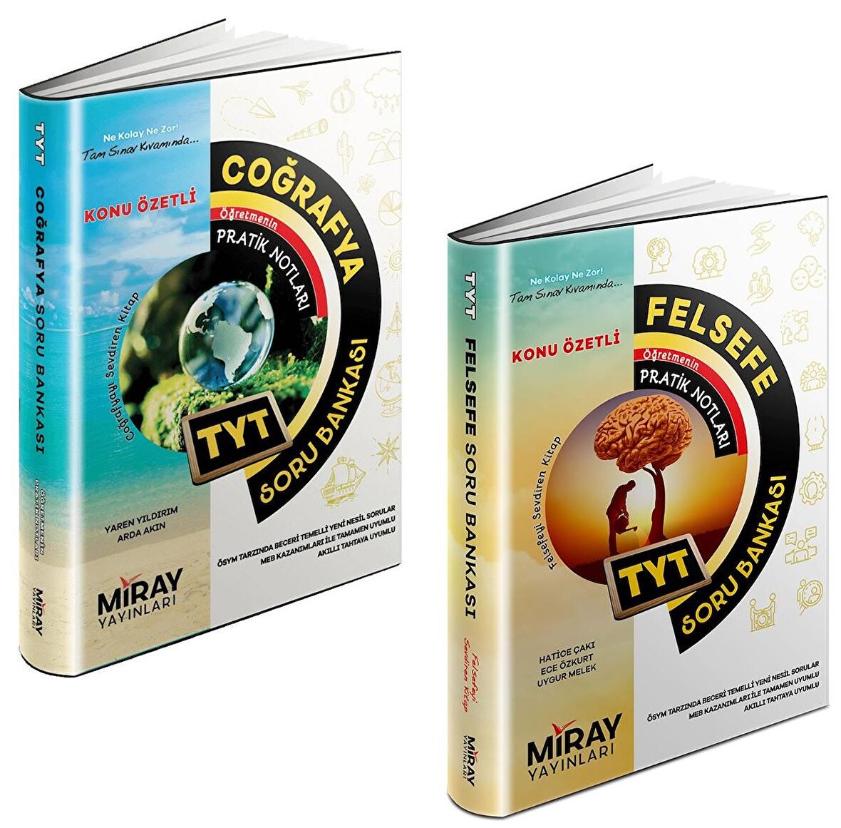 Miray Tyt Coğrafya + Felsefe Soru Bankası Seti 2 Kitap 2023