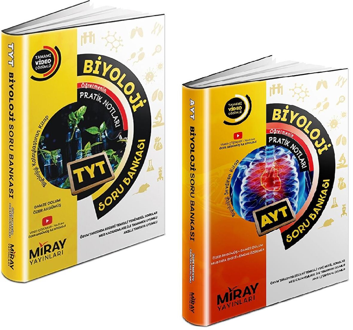 Miray Tyt Ayt Biyoloji Soru Bankası Seti 2 Kitap 2023