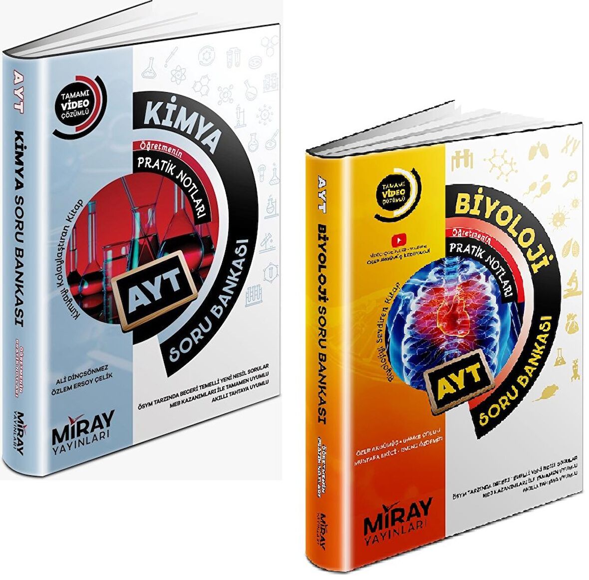 Miray Ayt Biyoloji + Kimya Soru Bankası Seti 2 Kitap 2023