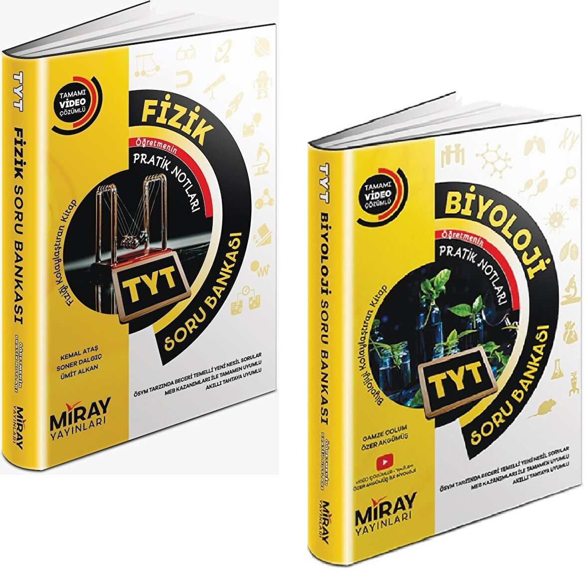 Miray Tyt Fizik + Biyoloji Soru Bankası Seti 2 Kitap 2023