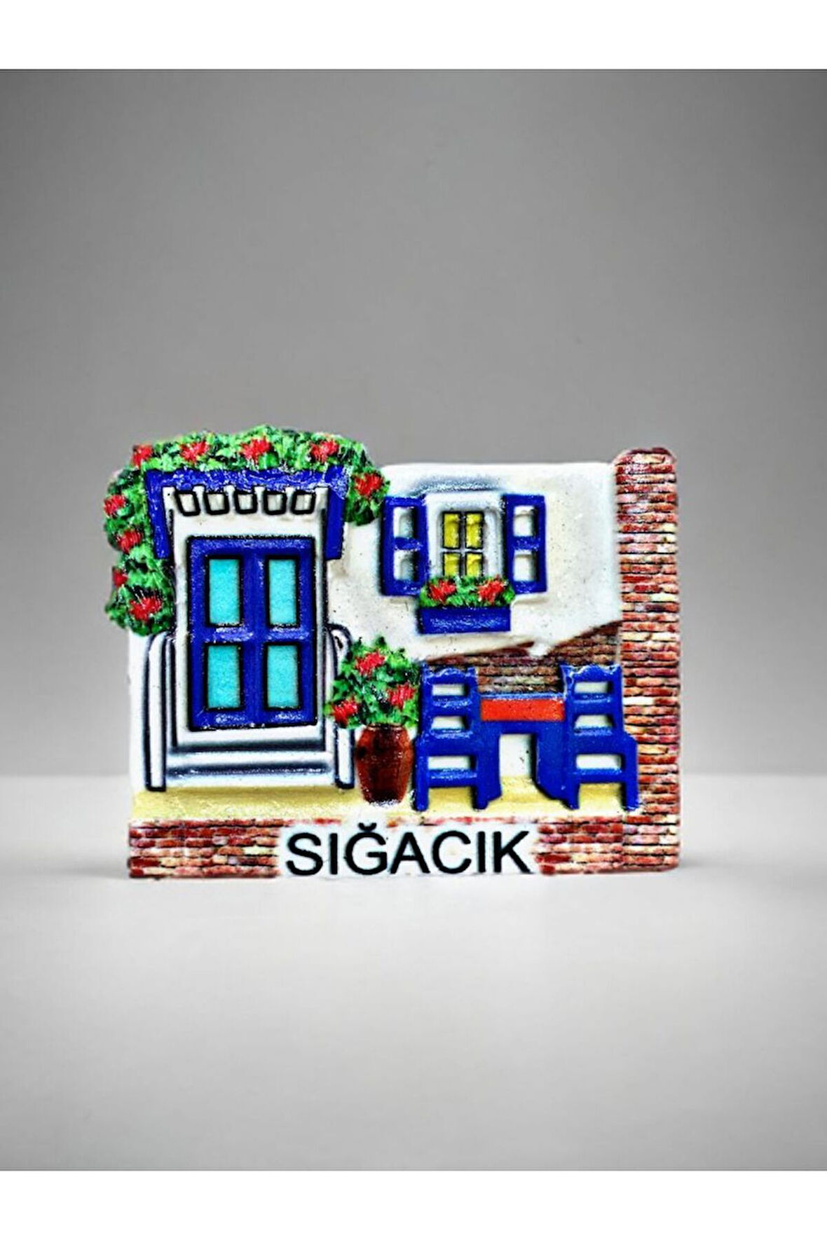 Sığacık Temalı Polyester Magnet 6,5 Cm X 5,5 Cm.