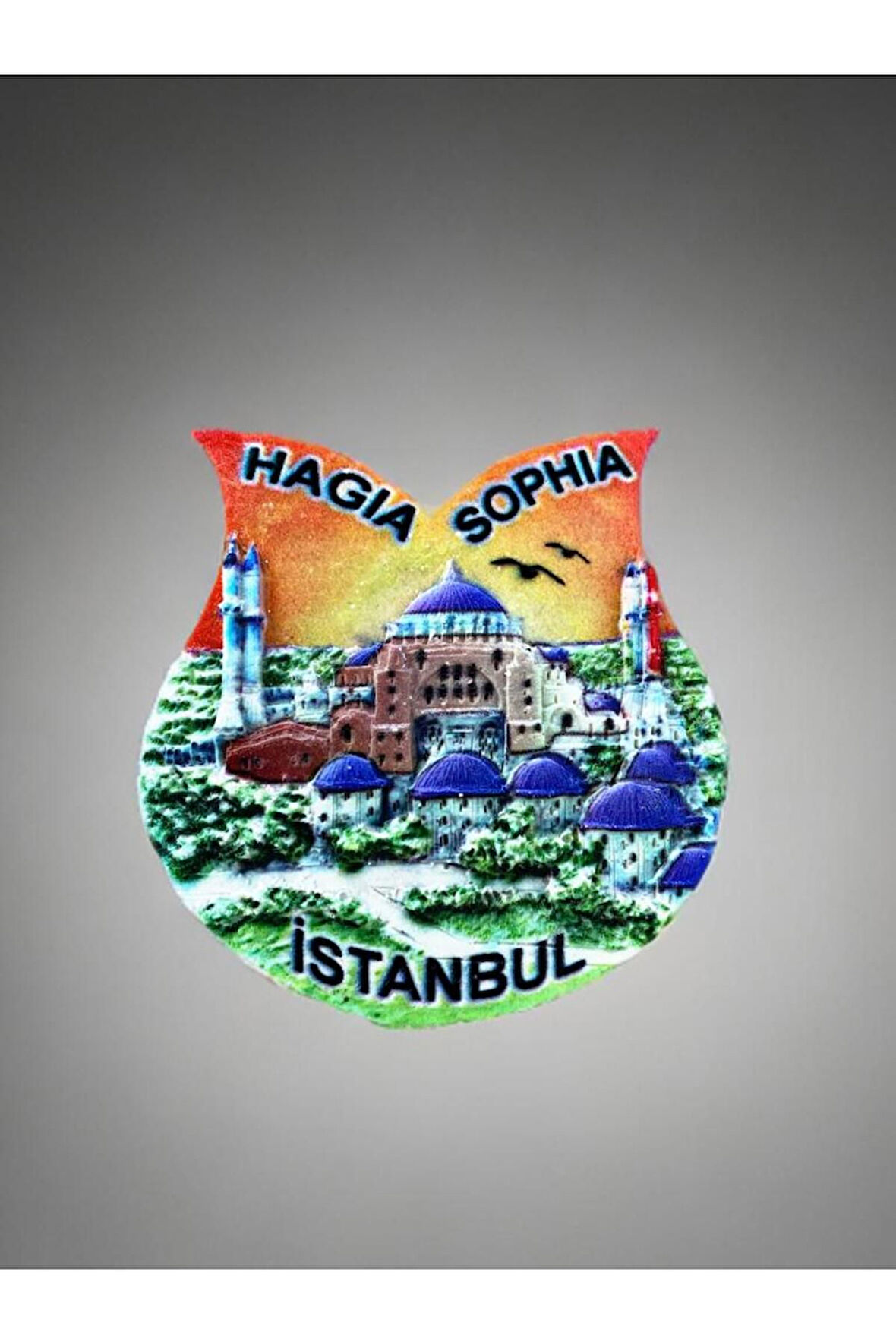 İSTANBUL / AYASOFYA Temalı Polyester Magnet 6,5cm x 7cm.
