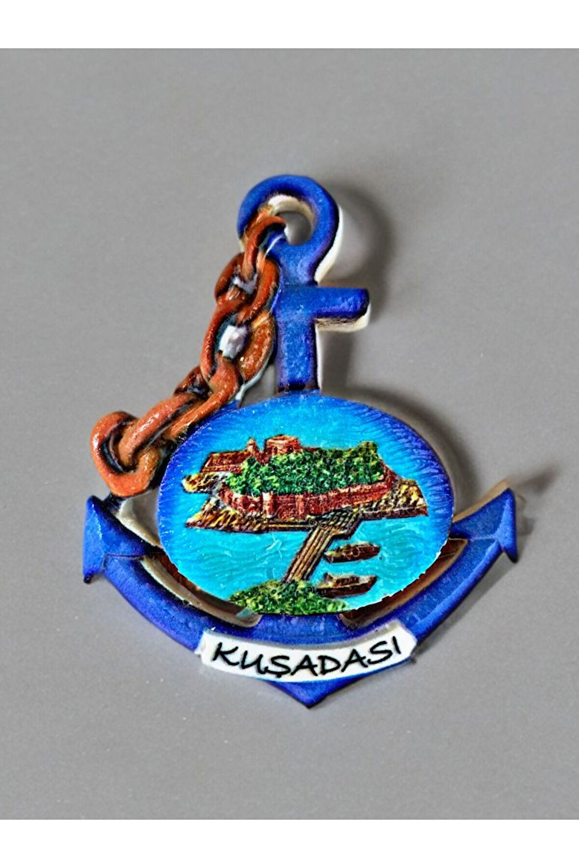 KUŞADASI Temalı Kabartmalı Polyester Magnet 7cm x 8,5cm