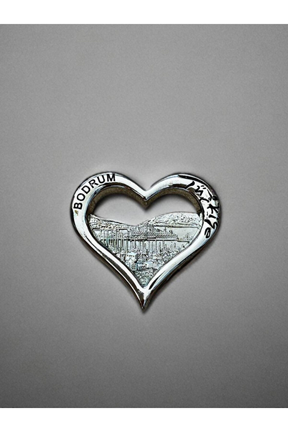 BODRUM Temalı Metal Magnet 6cm x 5,5cm