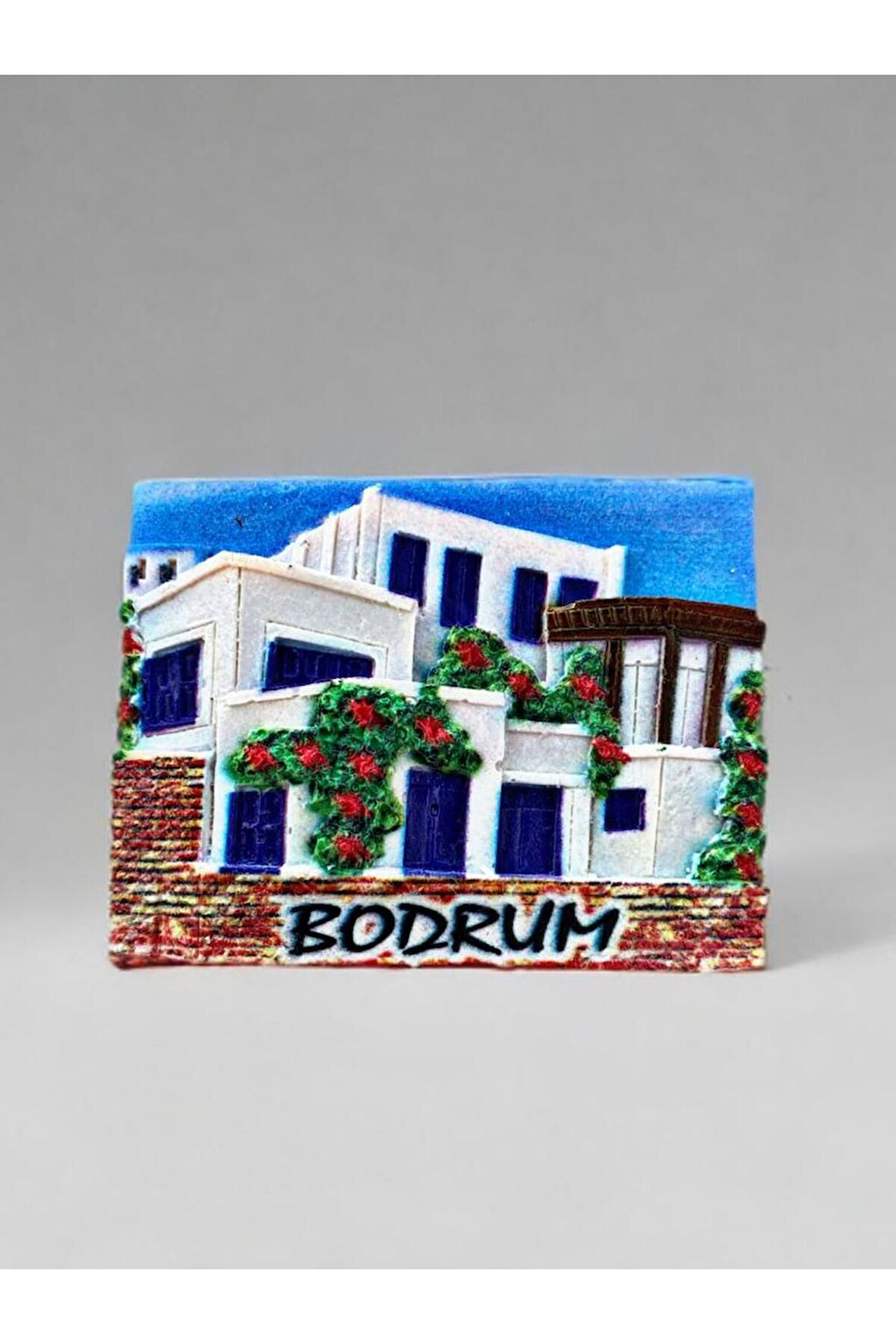 BODRUM Temalı Kabartmalı Polyester Magnet 7cm x 5,5cm