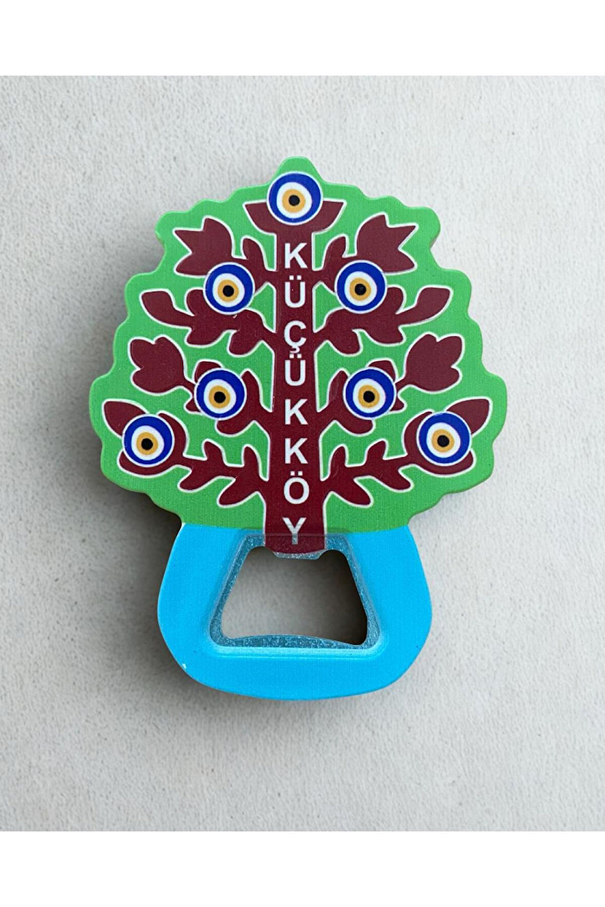KÜÇÜKKÖY Temalı Buzdolabı Süsü Magnet Şişe Açacağı 8cm x 10cm