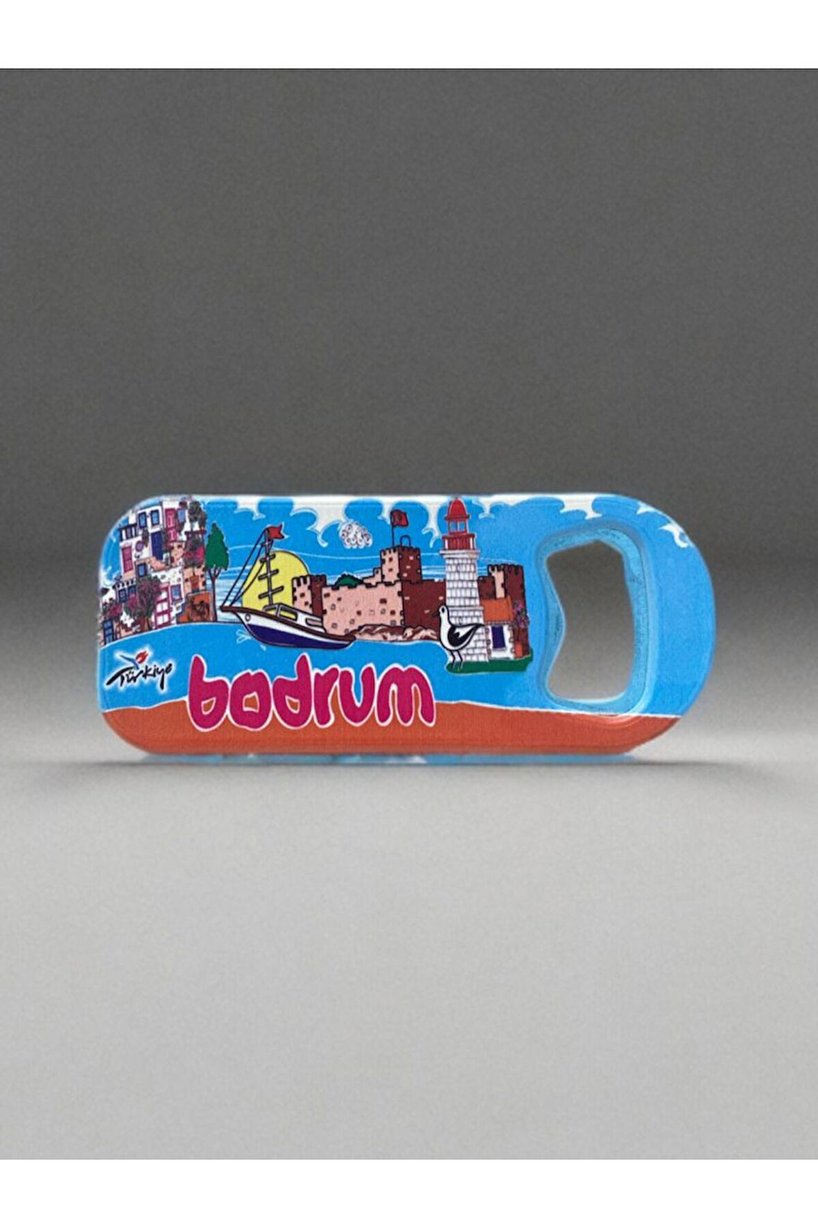 BODRUM Temalı Magnet Şişe Açacağı Buzdolabı Süsü Yeşil