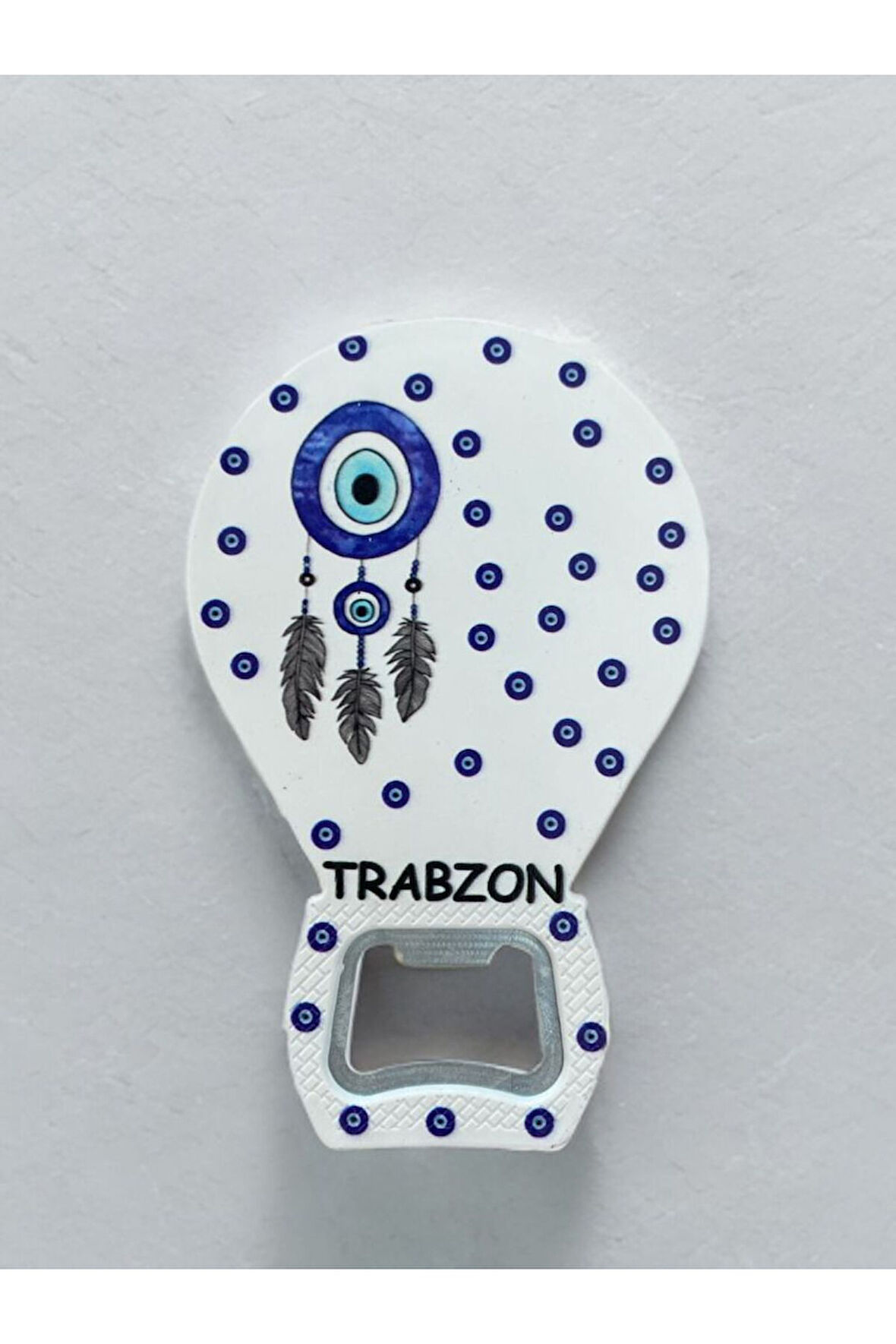 TRABZON Temalı Nazar Baskılı Magnet Şişe Açacağı Buzdolabı Süsü