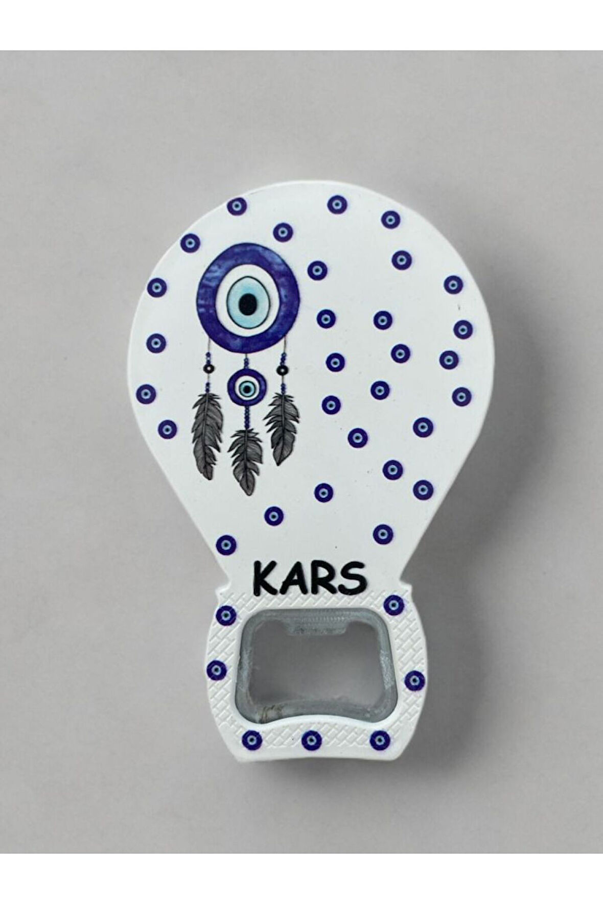 KARS Temalı Nazar Baskılı Magnet Şişe Açacağı Buzdolabı Süsü