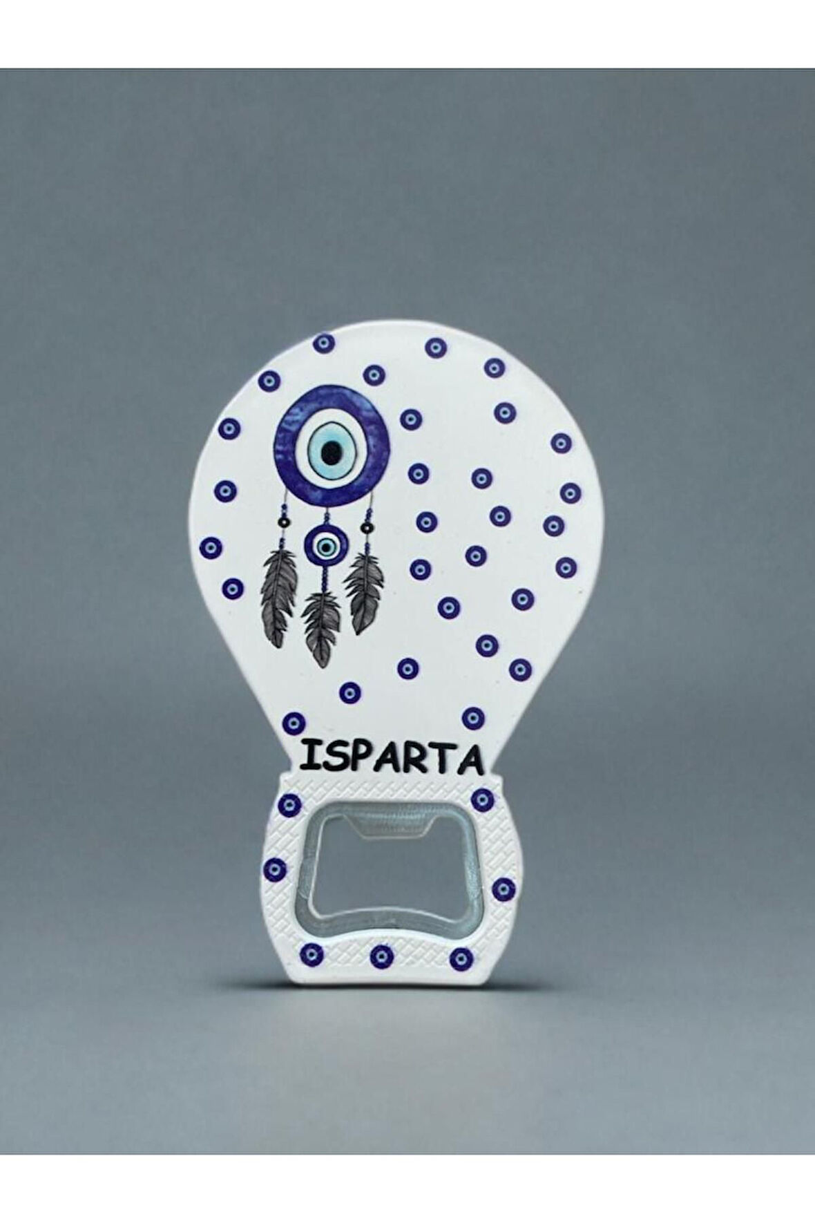ISPARTA Temalı Nazar Baskılı Magnet Şişe Açacağı Buzdolabı Süsü