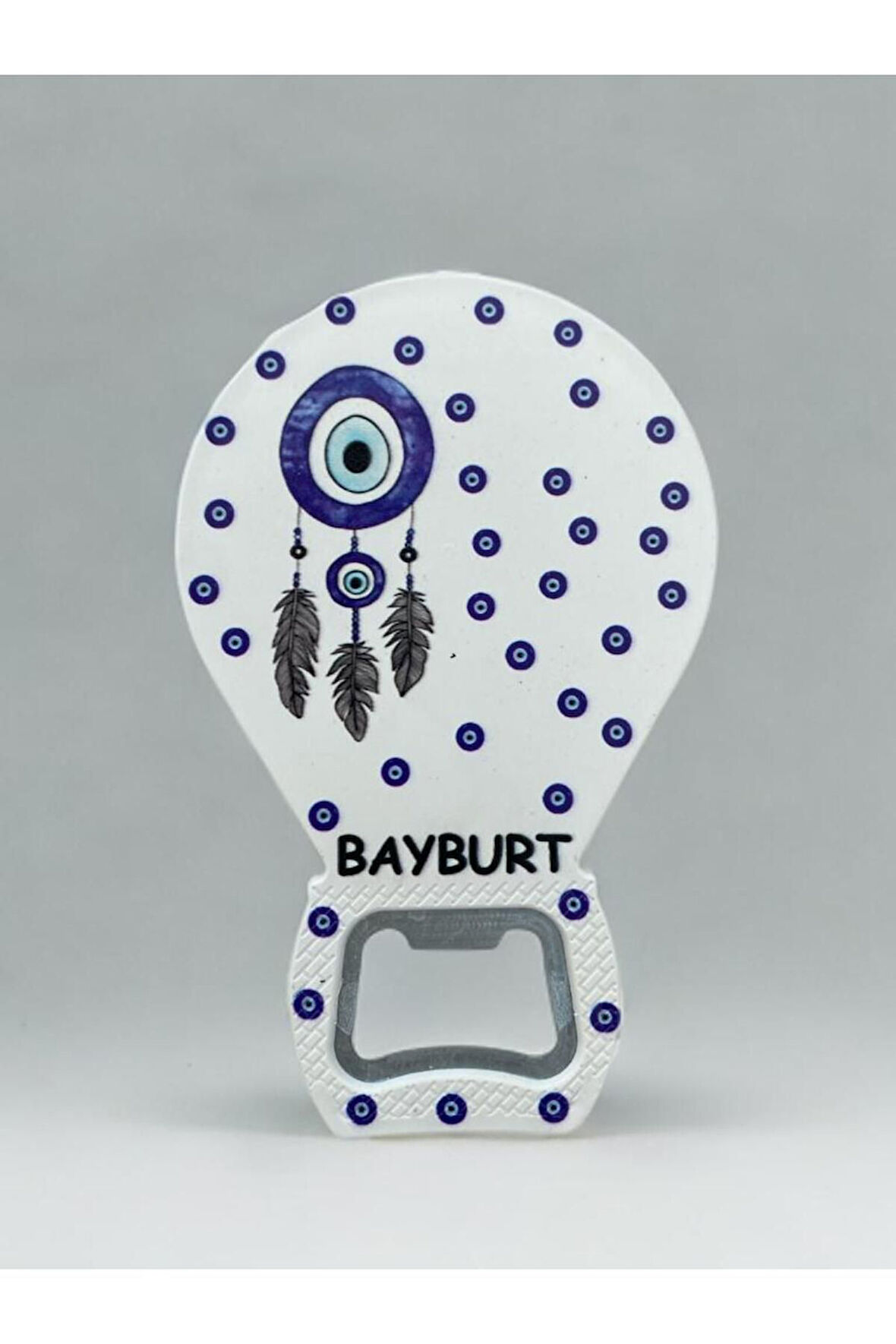BAYBURT Temalı Nazar Baskılı Magnet Şişe Açacağı Buzdolabı Süsü