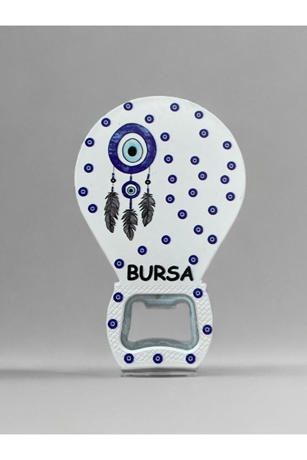 BURSA Temalı Nazar Baskılı Magnet Şişe Açacağı Buzdolabı Süsü