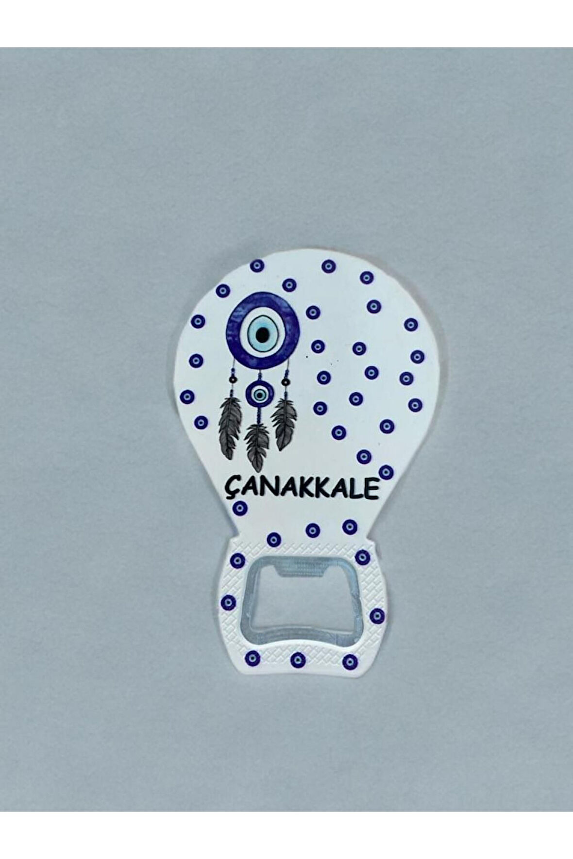 ÇANAKKALE Temalı Nazar Baskılı Magnet Şişe Açacağı Buzdolabı Süsü