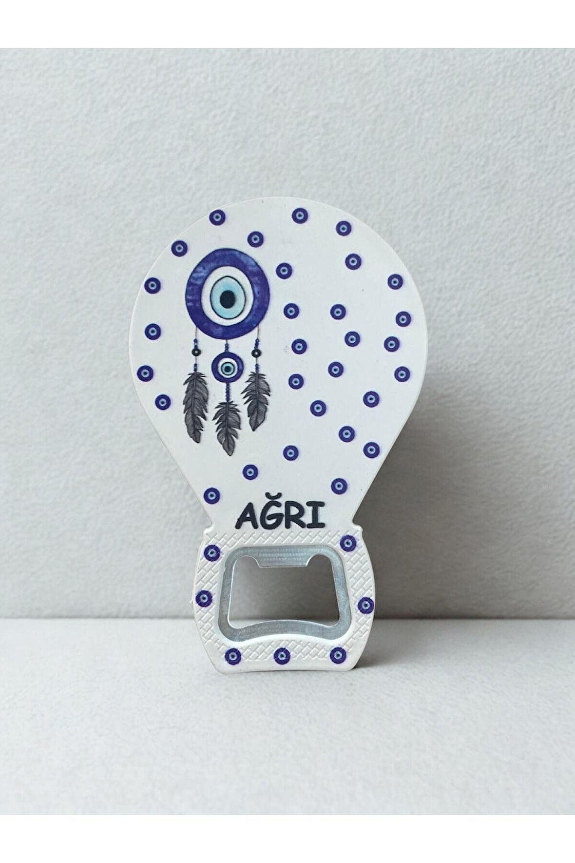 AĞRI Temalı Nazar Baskılı Magnet Şişe Açacağı Buzdolabı Süsü