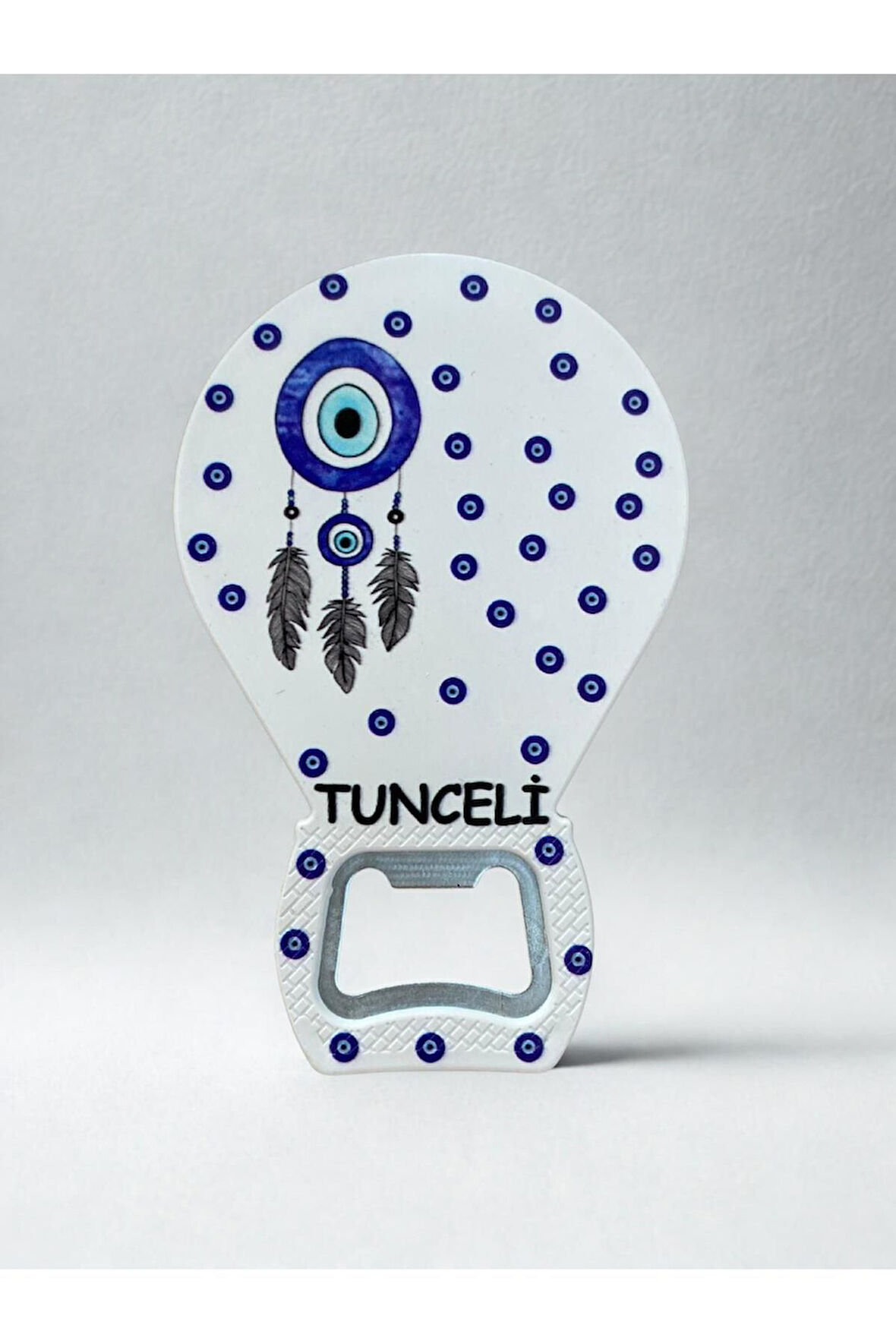 TUNCELİ Temalı Nazar Baskılı Magnet Şişe Açacağı Buzdolabı Süsü
