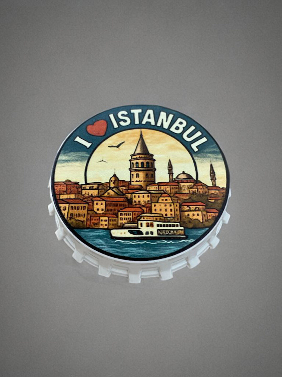 İSTANBUL Temalı Kapak Şeklinde Açacak Magnet Şişe Açacağı