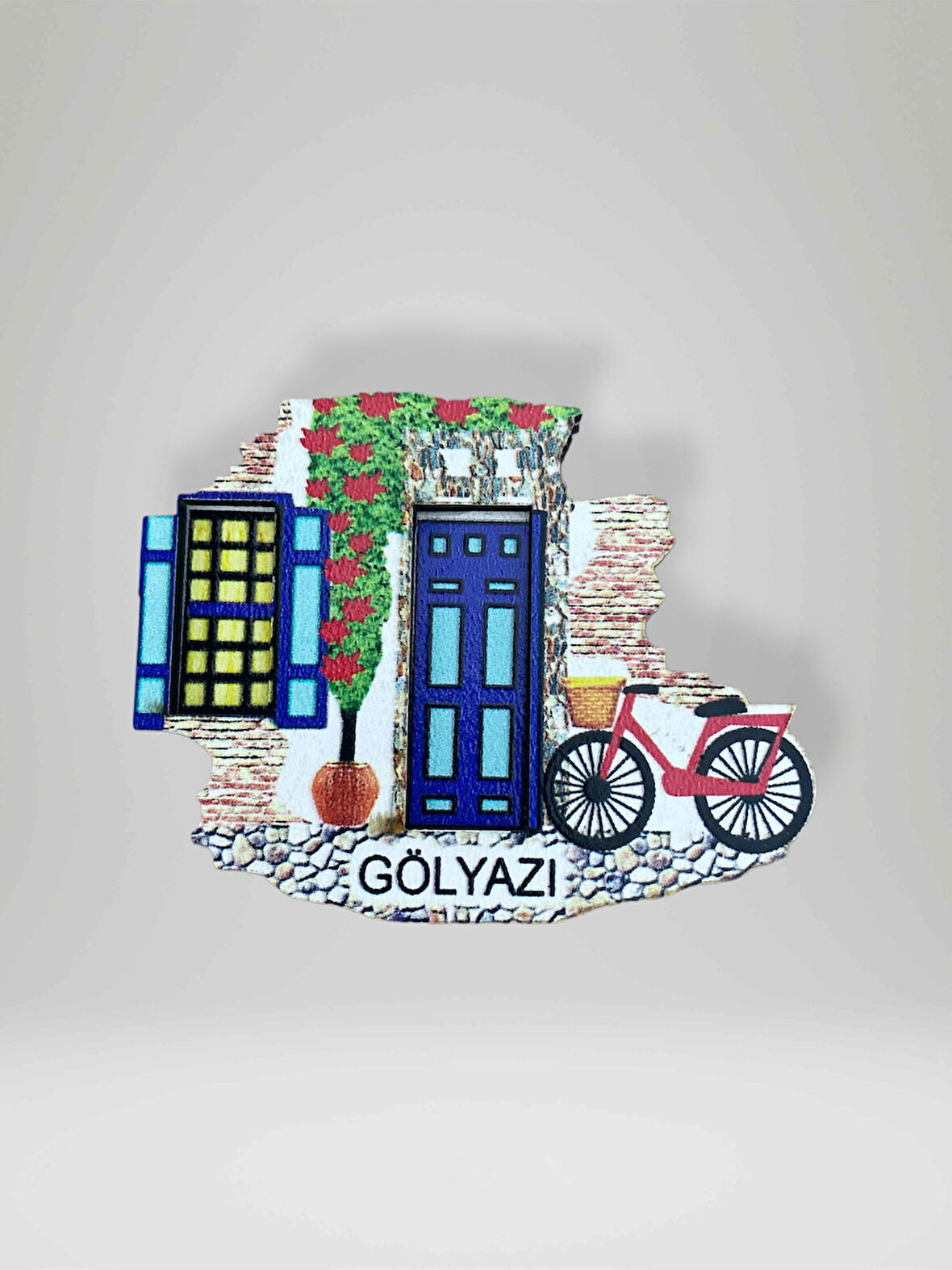 GÖLYAZI Temalı 3D Ahşap Magnet Lazer Kesim Buzdolabı Süsü